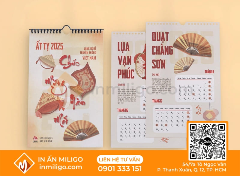 thiết kế lịch treo tường