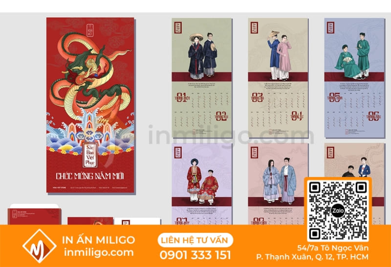 thiết kế lịch treo tường