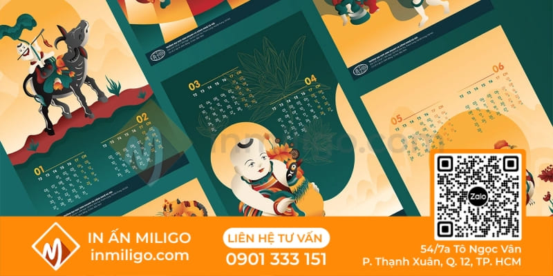 thiết kế lịch treo tường