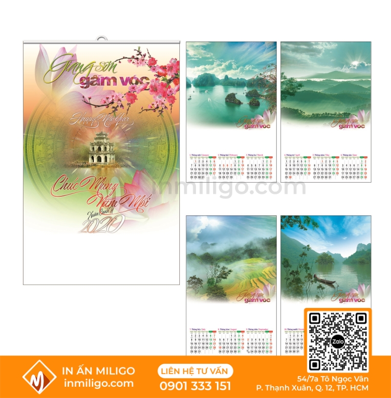 lịch 5 tờ