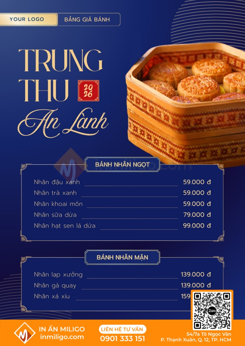 Mẫu menu bánh trung thu