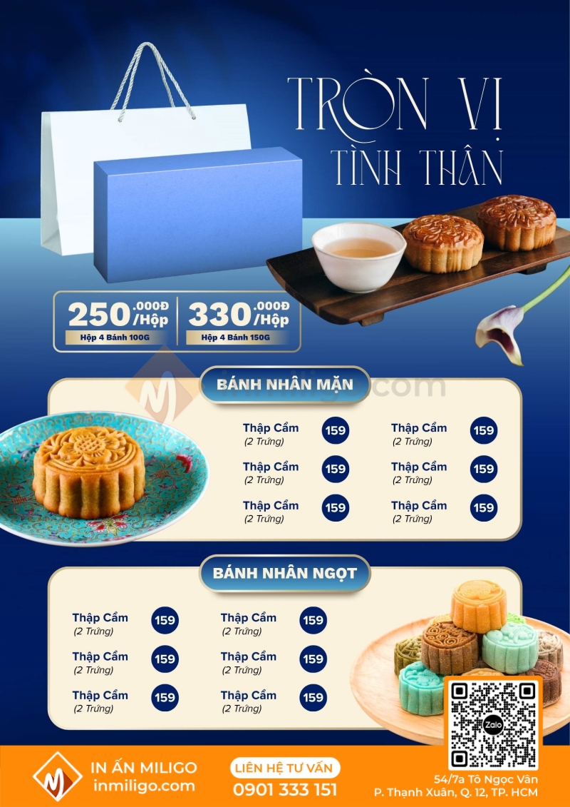 Mẫu menu bánh trung thu
