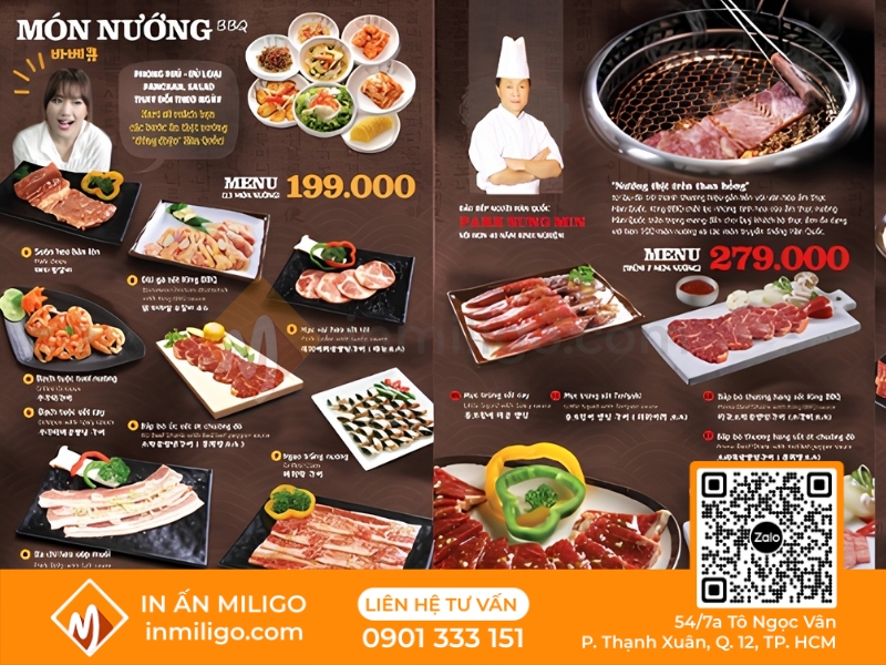 Menu bbq