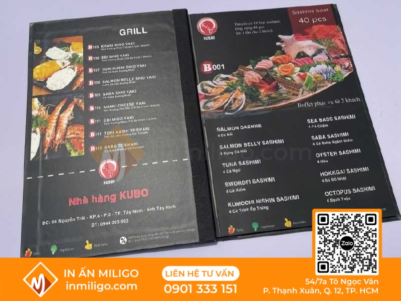Menu bbq