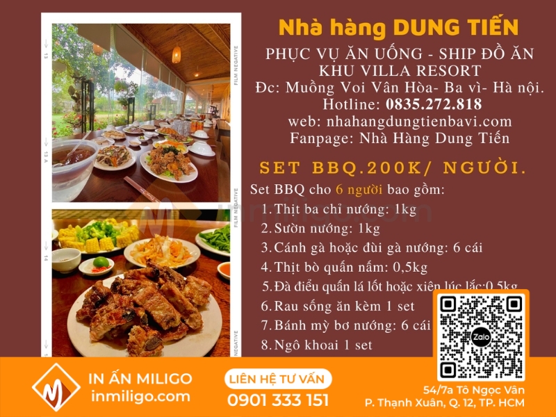 Menu bbq