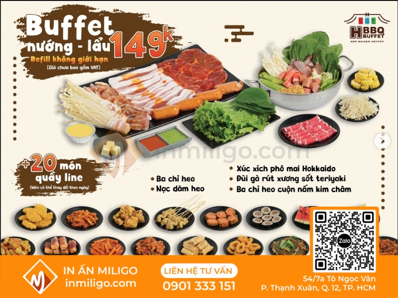 Menu bbq