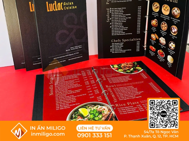 Menu bìa còng