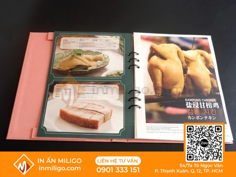 Menu bìa còng