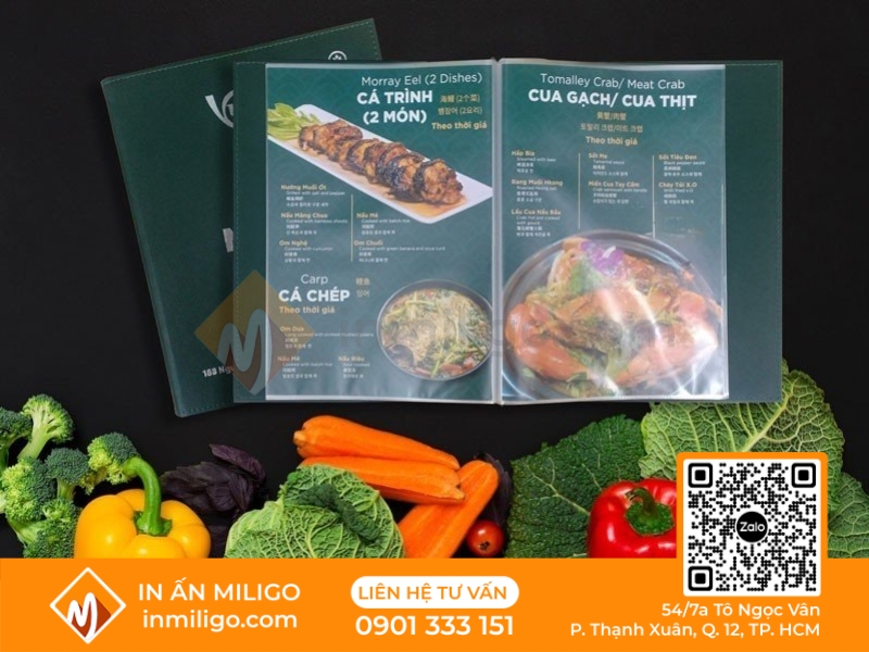 Menu bìa kiếng