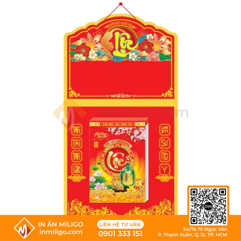 các kích thước lịch bloc