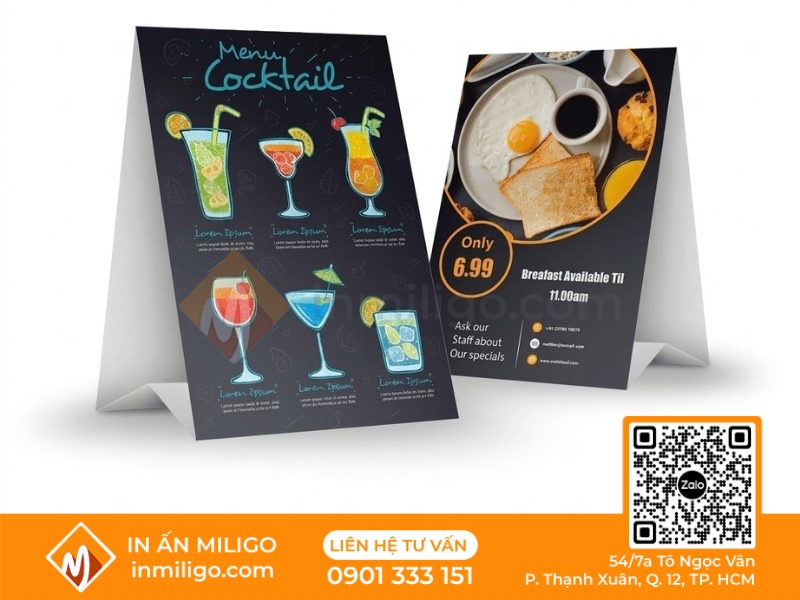 Menu chữ a