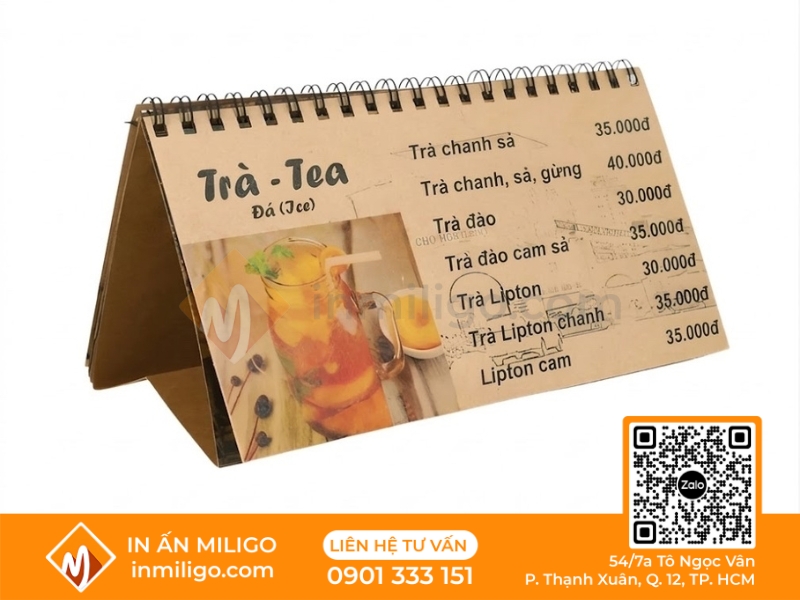 Menu chữ a