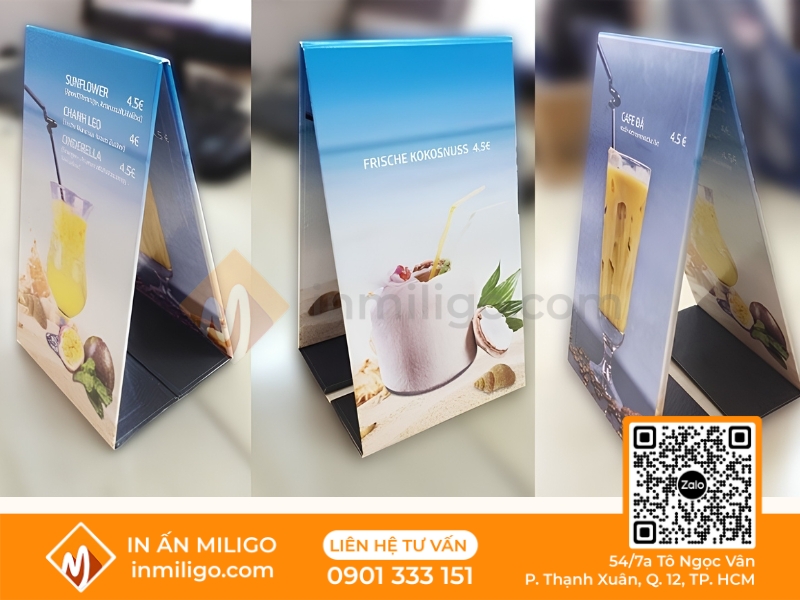 Menu chữ a