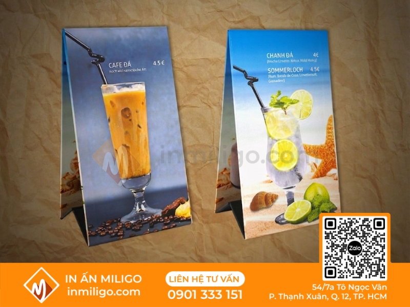Menu chữ a