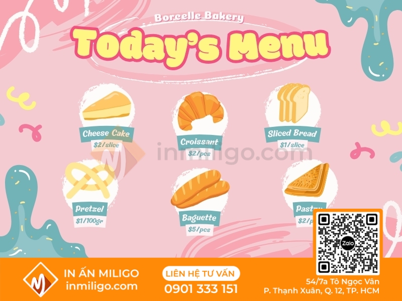 Menu dễ thương