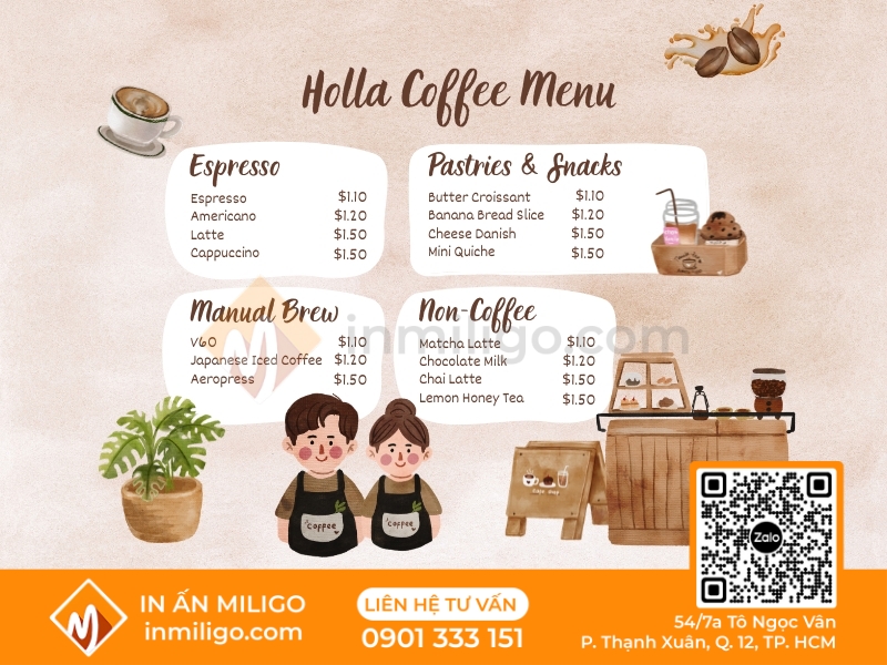 Menu dễ thương