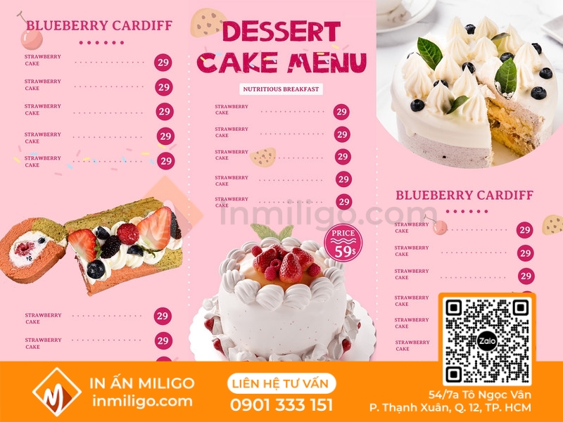 Menu dễ thương