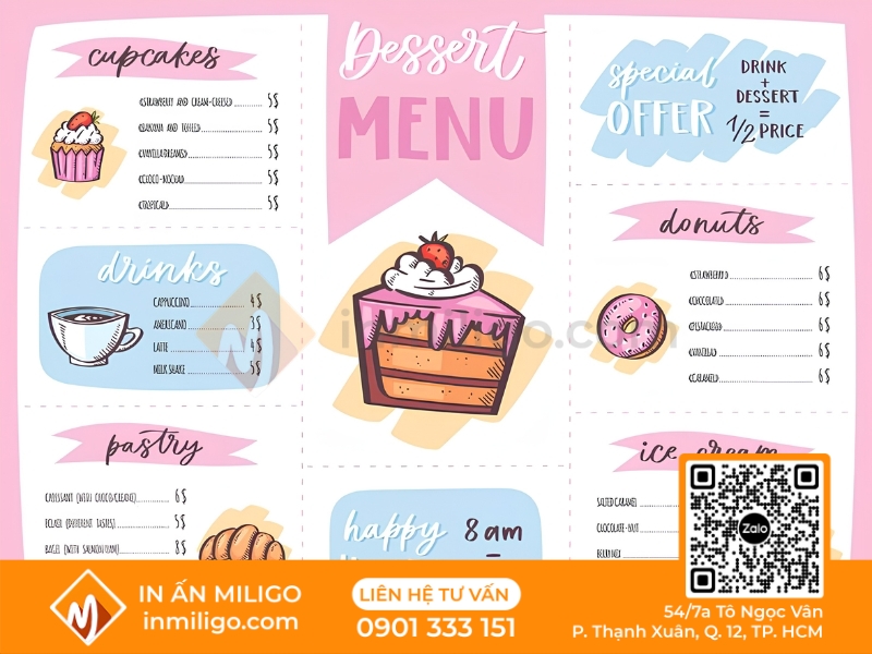 Menu dễ thương