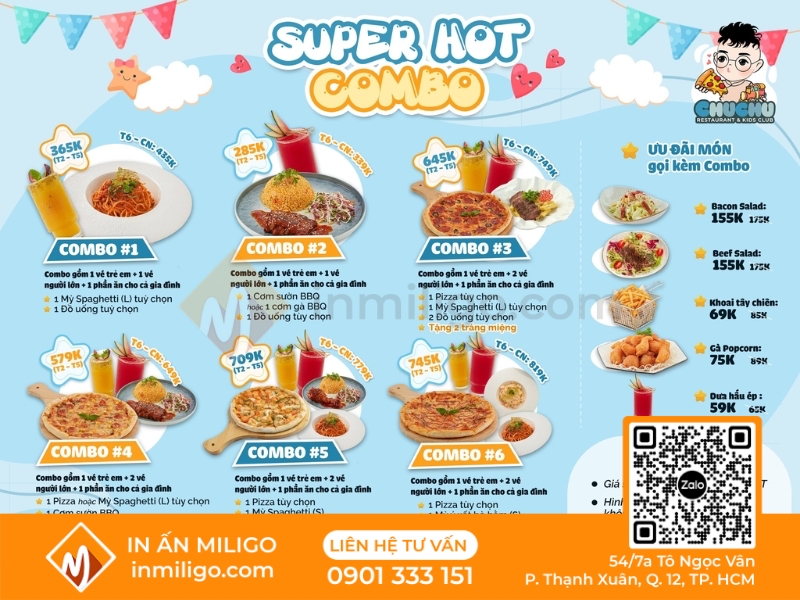 Menu dễ thương