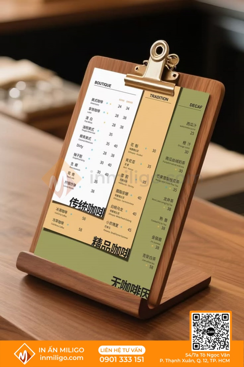 Menu độc lạ