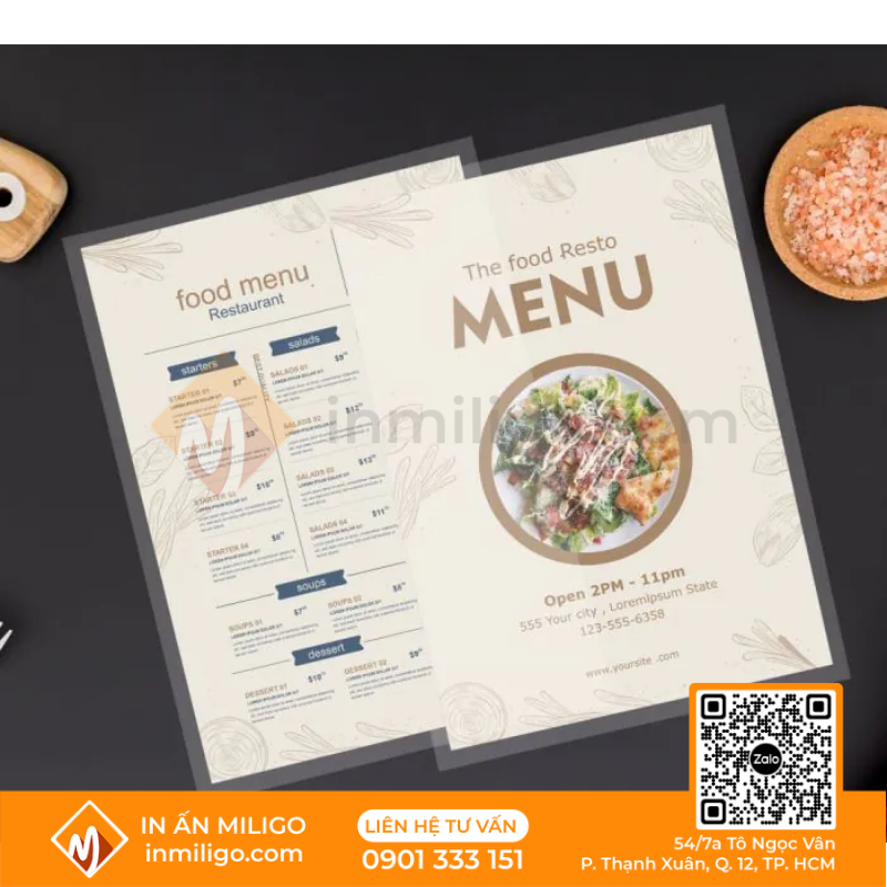 Menu ép plastic