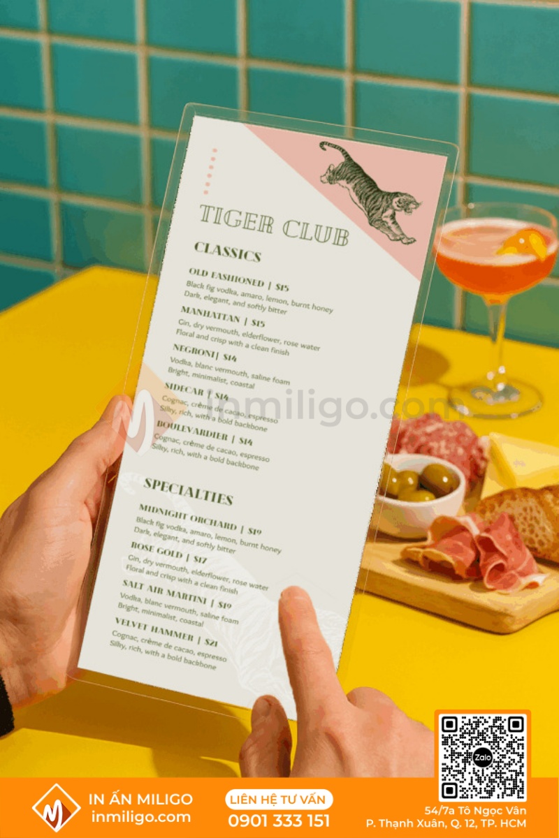 Menu ép plastic
