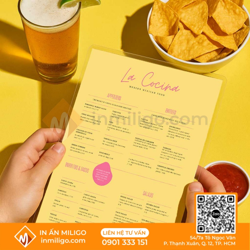 Menu ép plastic