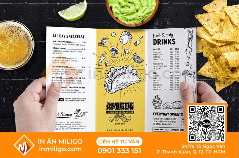 Menu gấp