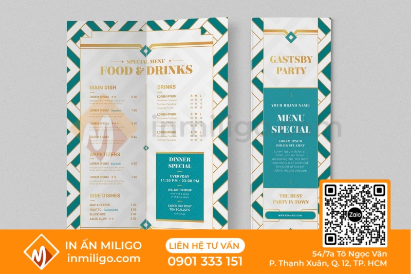 Menu gấp