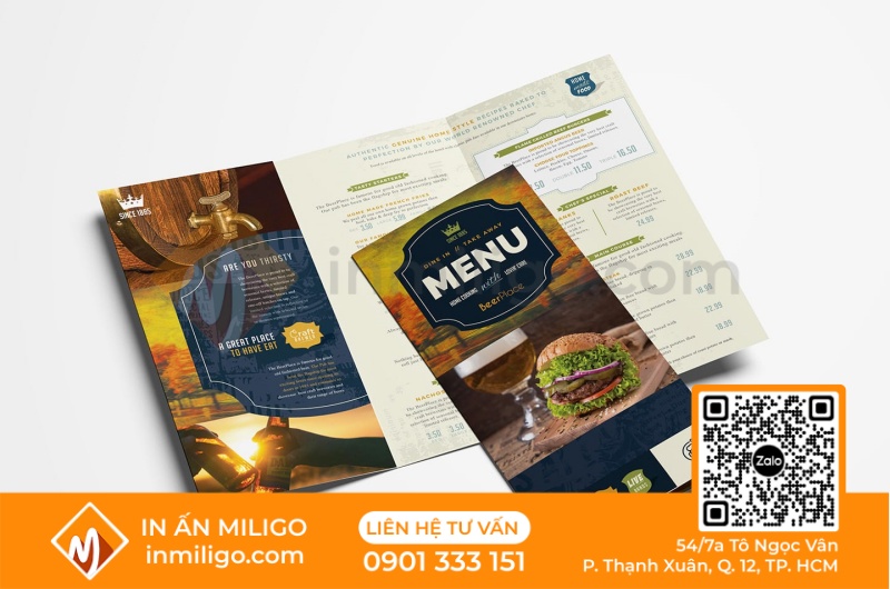 Menu gấp