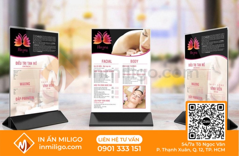 Menu gội đầu dưỡng sinh