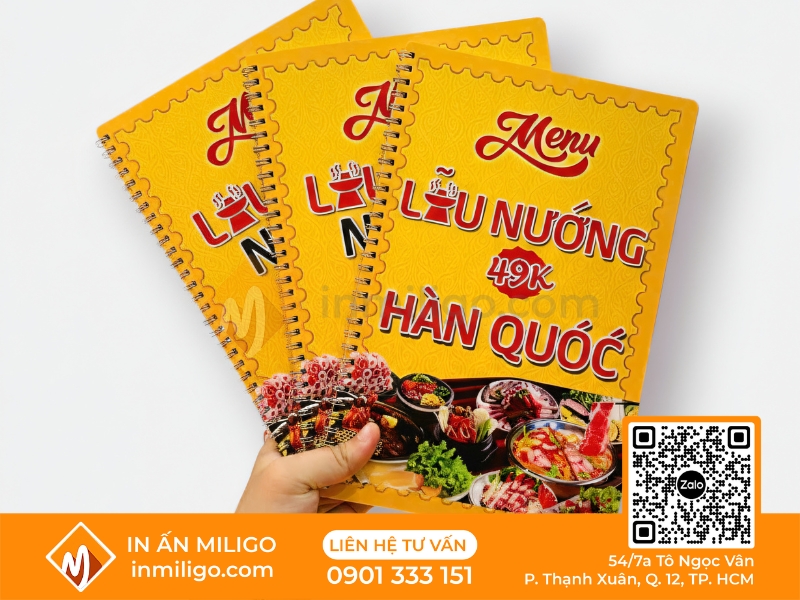 Menu hàn quốc