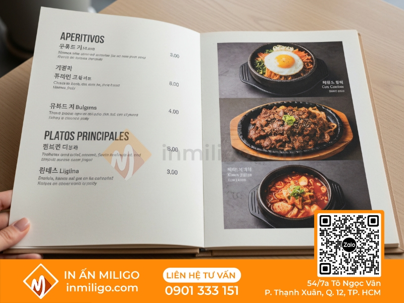 Menu hàn quốc