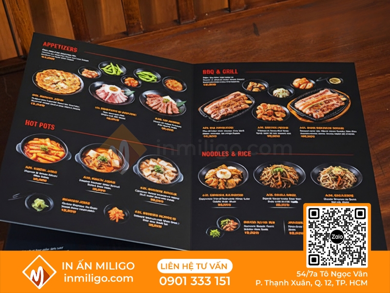 Menu hàn quốc