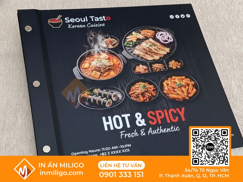 Menu hàn quốc