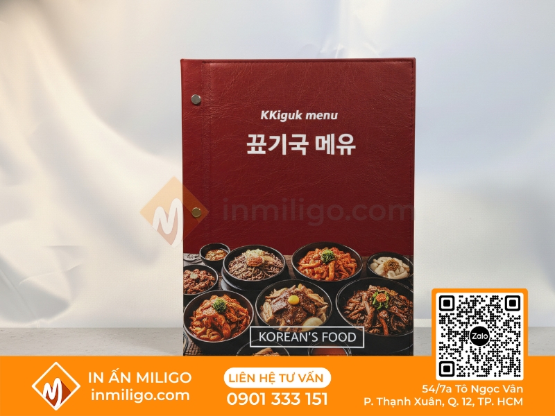 Menu hàn quốc