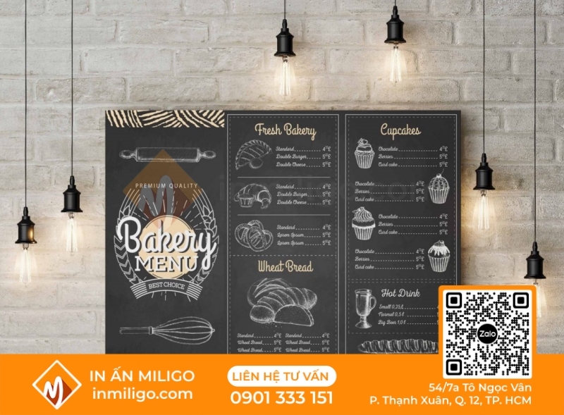 In menu treo tường