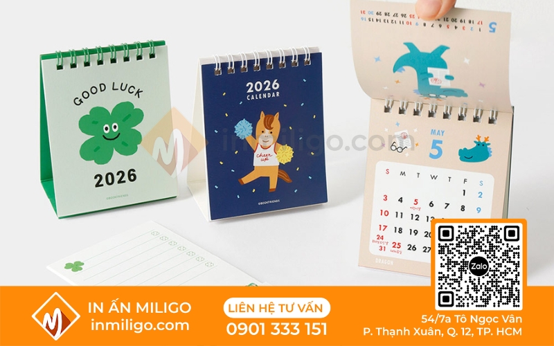 lịch mini để bàn