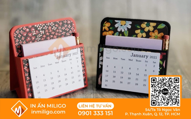 lịch mini để bàn