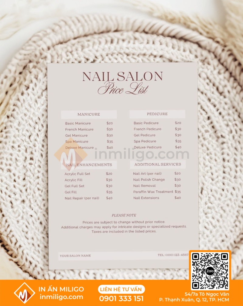In menu nail