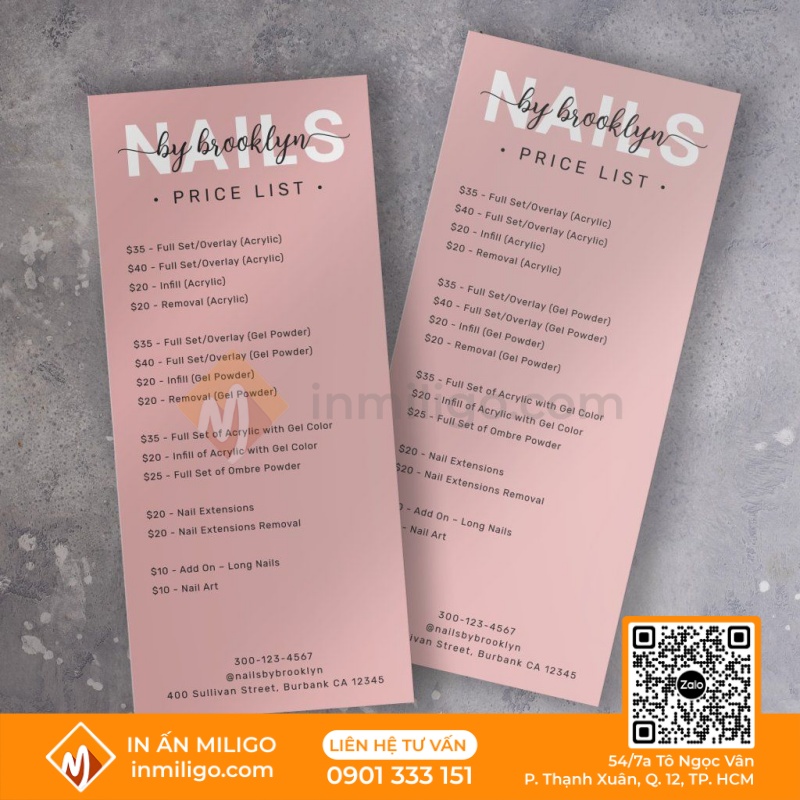 In menu nail