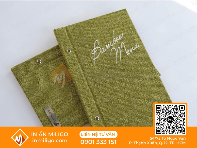 Menu nhà hàng âu