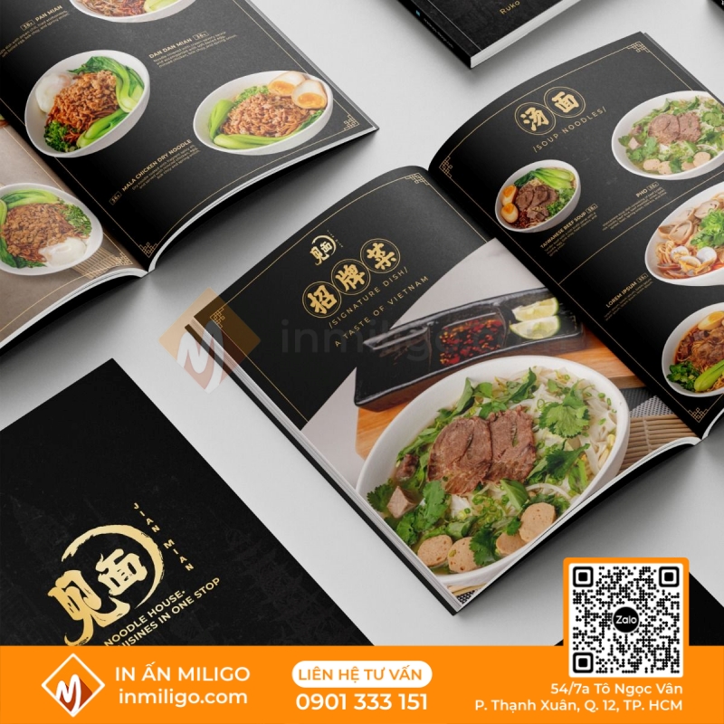 Menu nhà hàng trung quốc