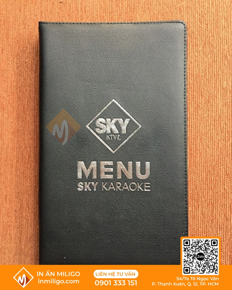 Menu quán karaoke