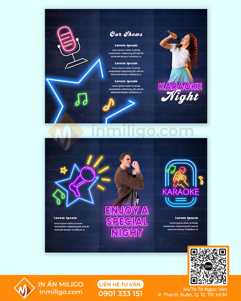 Menu quán karaoke