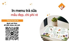 In menu trà sữa
