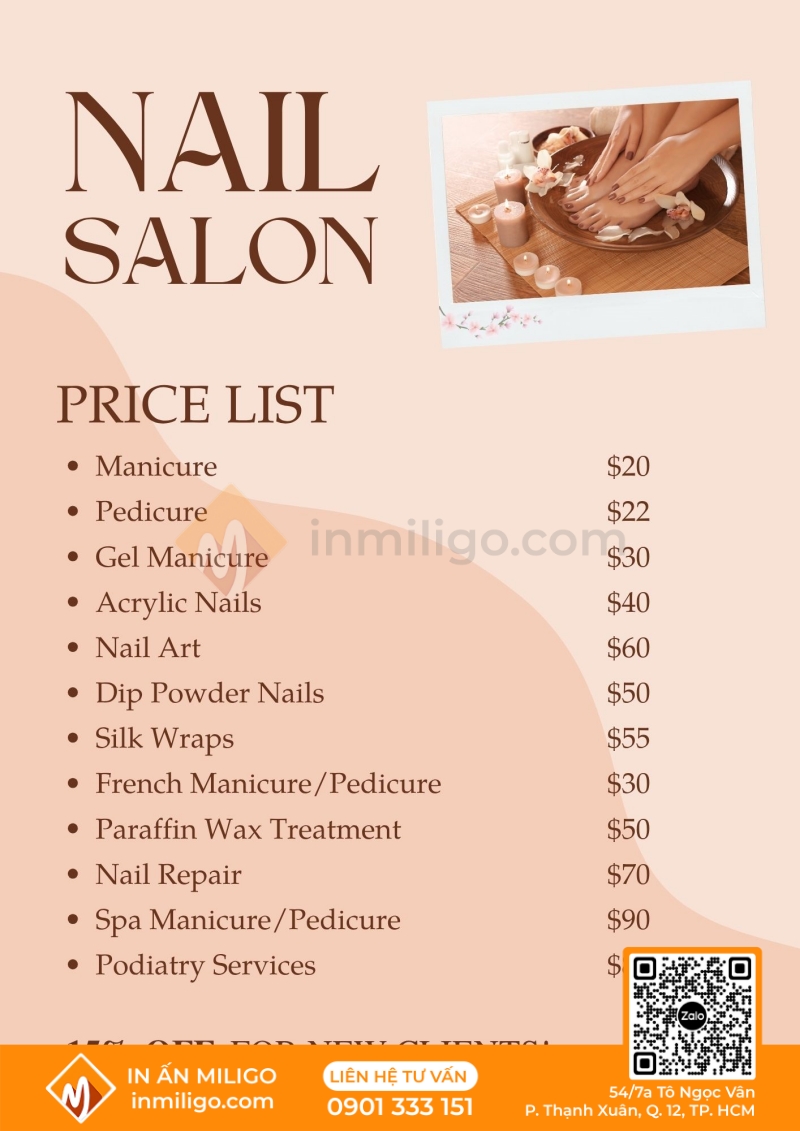 Menu tối giản