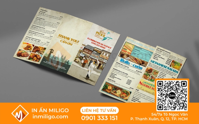 Menu vintage
