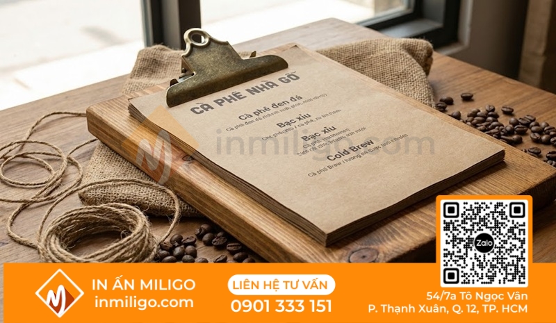 Menu vintage