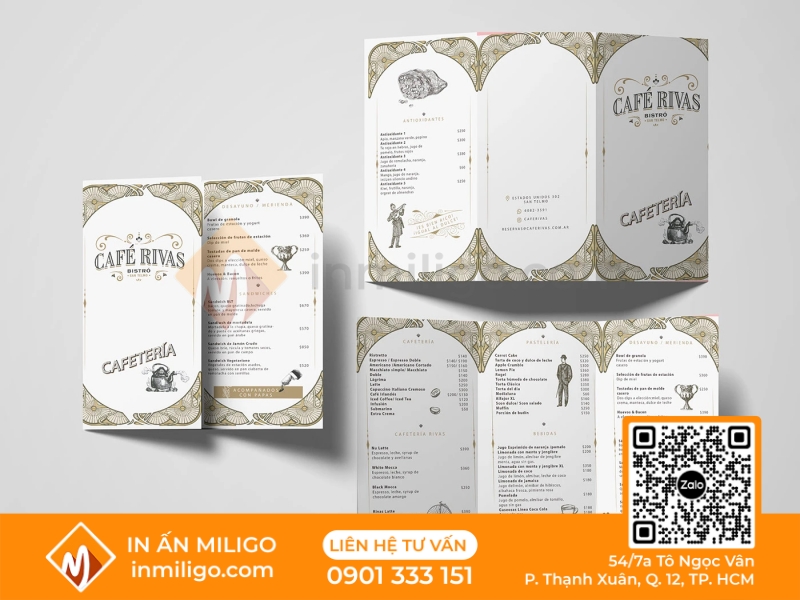 Menu vintage